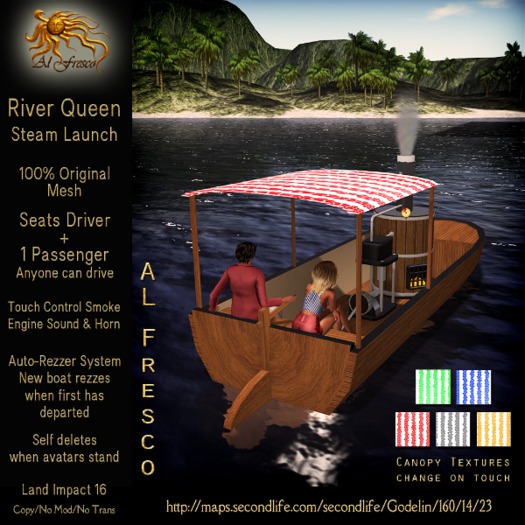 River Queen Steam launch Boxed