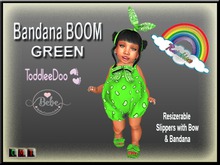 ((RBS)) Bandana BOOM - Romper - GREEN  (WEAR)