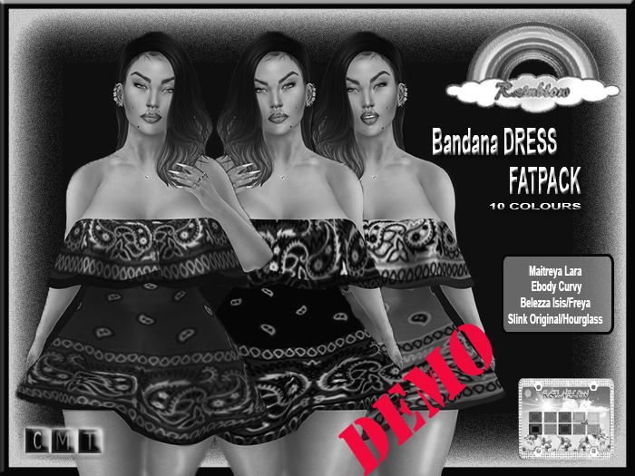 ((RBS)) Bandana DRESS -(DEMO) (WEAR)
