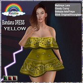 ((RBS)) Bandana DRESS -YELLOW (WEAR)