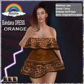 ((RBS)) Bandana DRESS ORANGE 