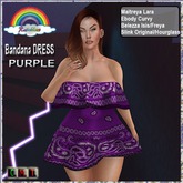 ((RBS)) Bandana DRESS PURPLE