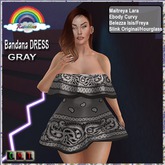 ((RBS)) Bandana DRESS GRAY 