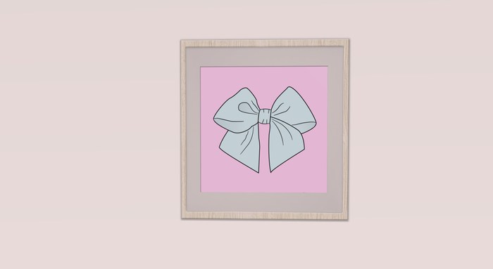 Alice Blue Vector Bow White Frames