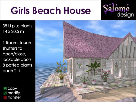 Second Life Marketplace S Beach House Box S Beach House Box