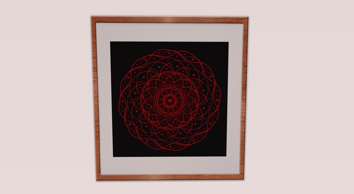 Heart Mandala 1 R&B - 2 Cherry Frames
