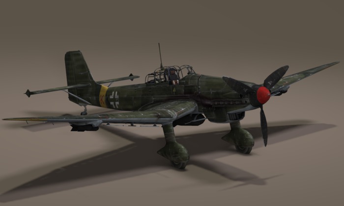 .:3D MAX:.Stuka Airplane 