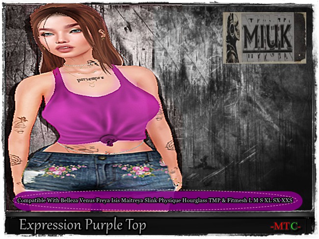 {MIUK} Expression Purple Top