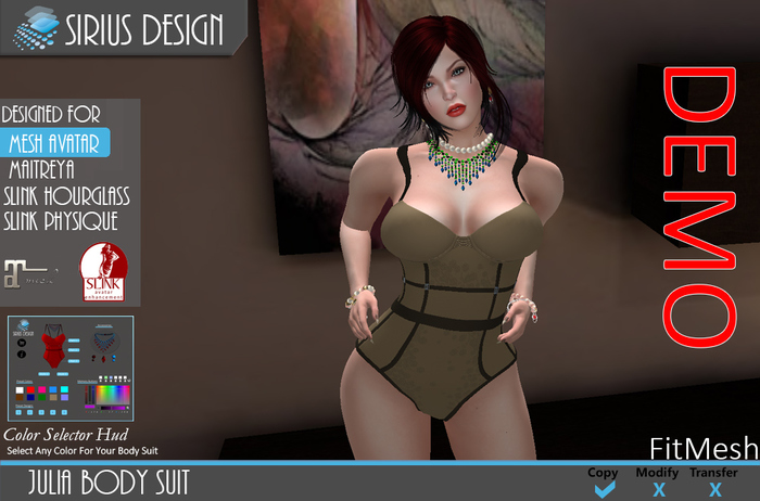 Sirius Design Julia Body Suit Boxed Boxed ==DEMO