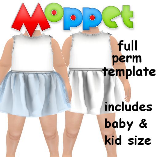 Moppet FULL PERM  Dress 15 Template