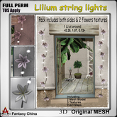 FC- FULL PERM Mesh Lilium string lights 