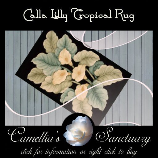 Tropical Rug (Calla Lillies)