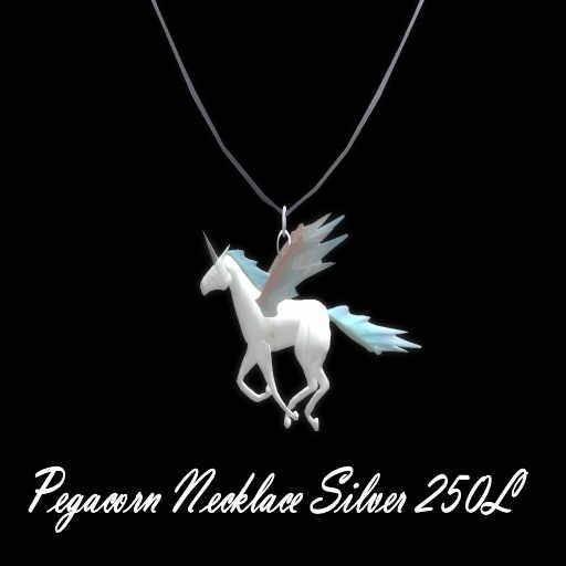 Pegacorn Necklace Silver  (Boxed)