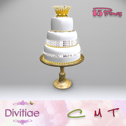 *CK* CAKE PRINCES WHITE/GOLD