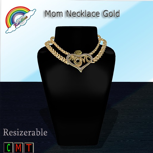 ((RBS)) Mom Necklace Gold 