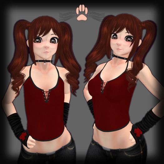 [P&C] Stringy Haltertop (Kemono / Fitted Torso)