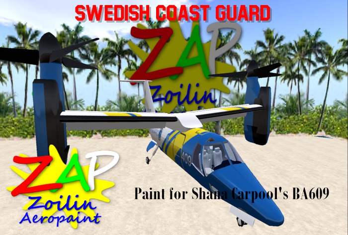 ZAP BA609 Swedish Coast Guard