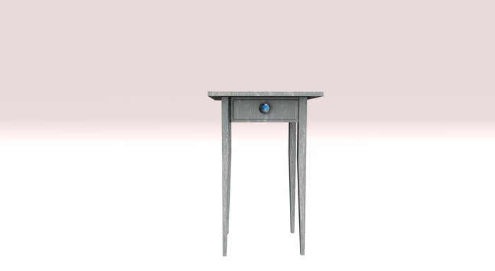 LMD Aqua Shabby Side Table