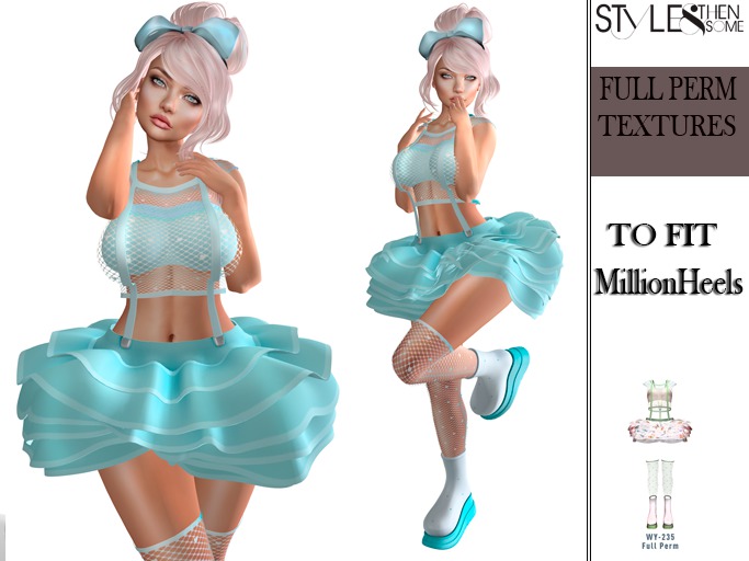 STYLES - MillionHeels [WY]Full Perm 235 - Texture FULL PERM -blue