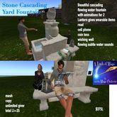 Stone Casading Yard fountain for 2-BOX