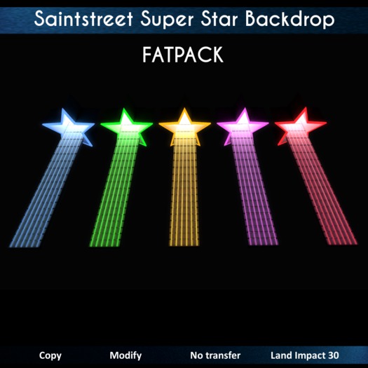 Saintstreet Super Star Backdrop FATPACK  (Wear me)