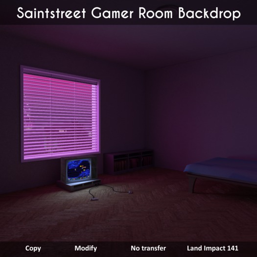 Saintstreet Gamer Room Backdrop (Wear me)