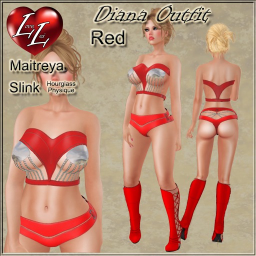 !:LL:! Diana Bodysuit Red