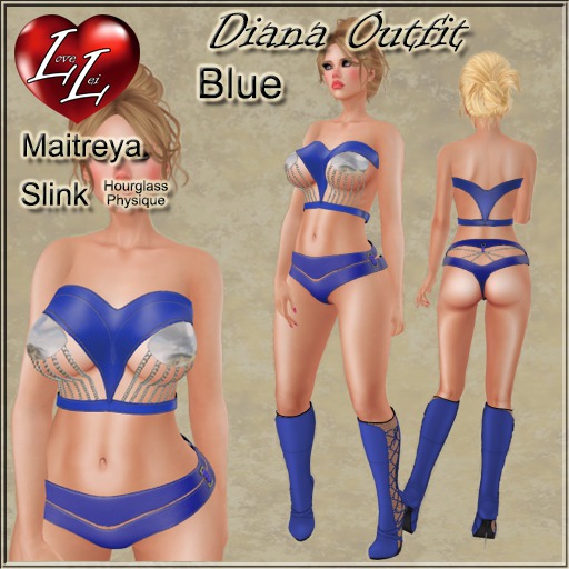 !:LL:! Diana Bodysuit Blue