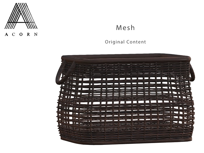 ACORN Wicker Basket -Dark