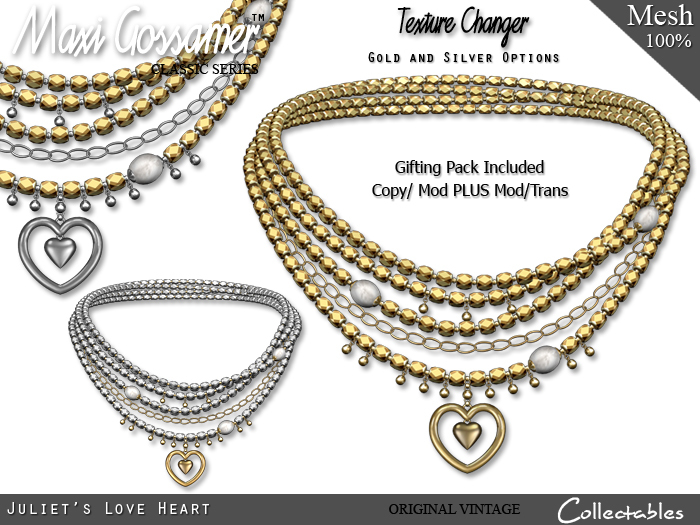 MG - Necklace -  Juliet's Love Heart