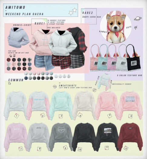 AMITOMO / weekend plan GACHA / S / 8