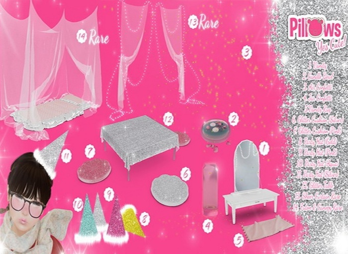 10. [P] Pillows, YC: Party Hat (AQUA)