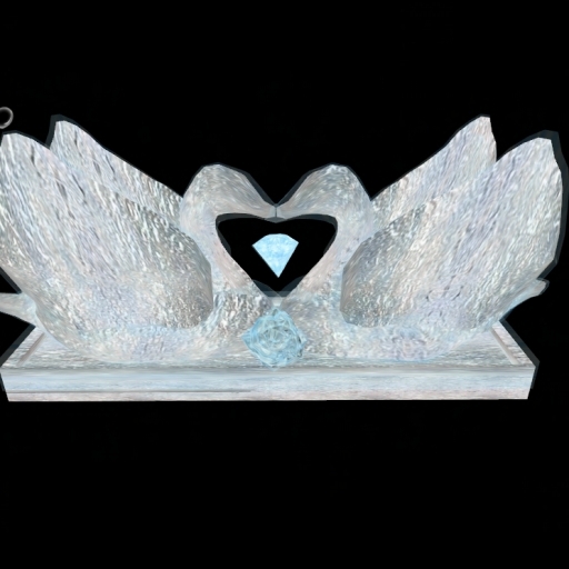 ICE SCULPTURE WHITE SWANS