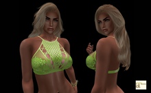 Green Lace Halter Top MAITREYA