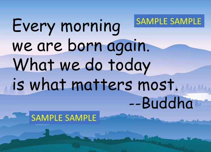 Poster - Buddha Morning