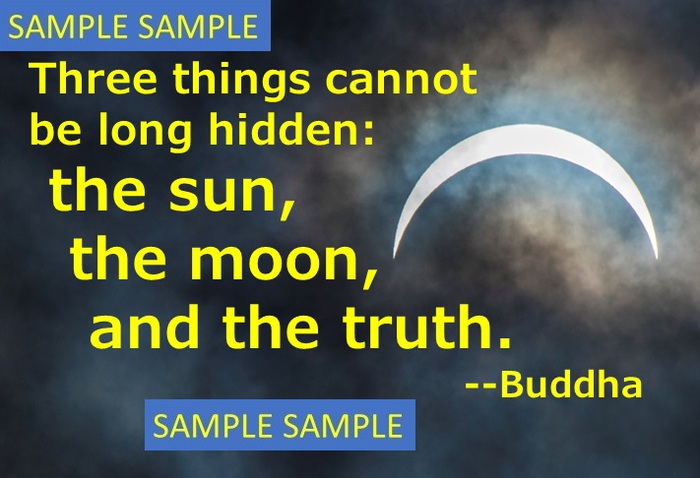 Poster Graphic - Quote on the truth by Buddha
