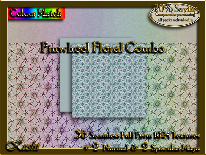 Pinwheel Floral Combo Textures