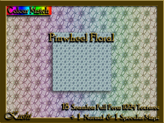 !Kushi! PinwheelFloral Textures -WearToUnpack
