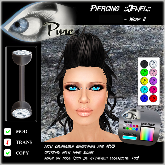 << PURE >> Piercing ::Jewel:: - Nose II