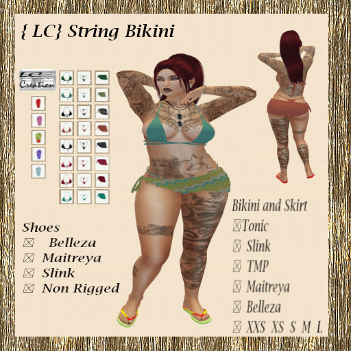 {LC} String Bikini B