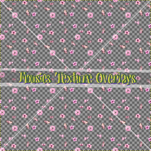 pink butterflys overlay