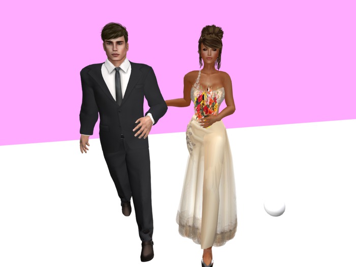 Bride & Groom Walk 1