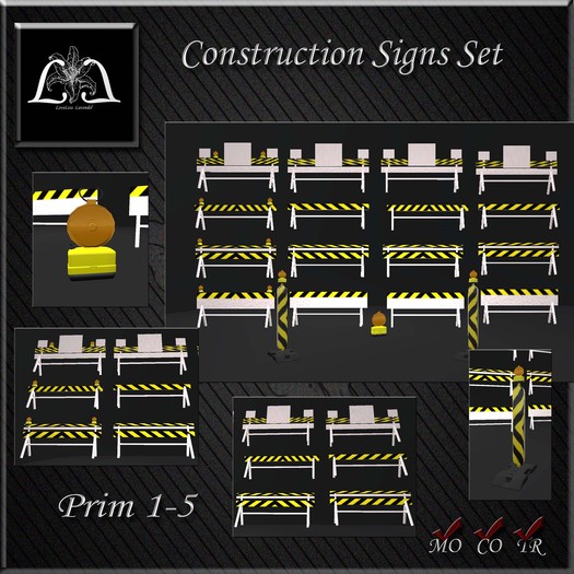 Construction Signs Set 