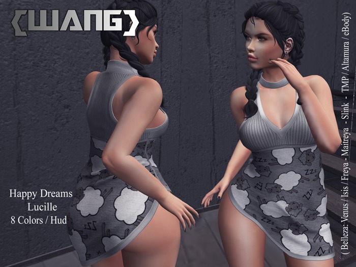 WANG - Happy Dreams Lucille with HUD 08 Colors (ADD)