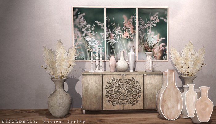 DISORDERLY. / Neutral Spring / Floor Vases