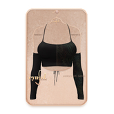 Cynful Andrea's Top Set - Black [Maitreya Lara, Belleza (Isis + Freya), Slink (HG), Legacy