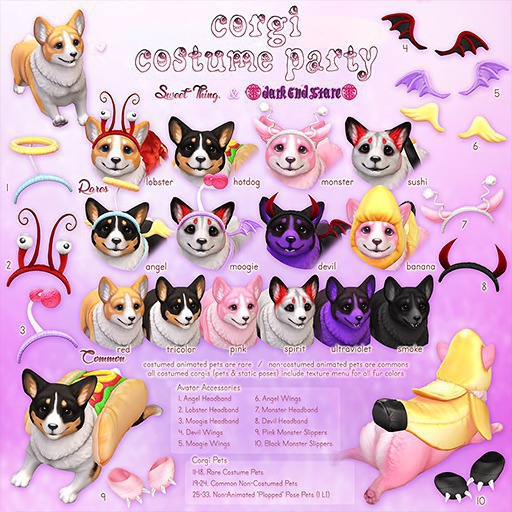 Sweet Thing. & darkendStare - Angel Corgi Pet RARE
