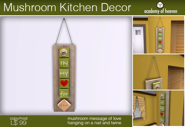 70's Mushroom Kitchen Decor