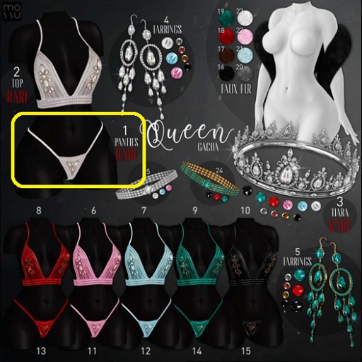 Mossu - Queen(1).Panties - Platinum Freya - RARE