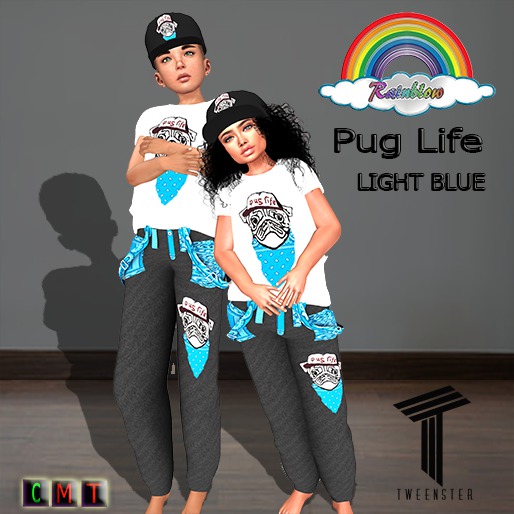 ((RBS)) Pug Life (Light blue) Tweenster
